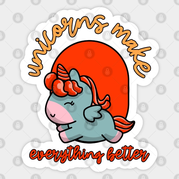 unicorns make everything better Sticker by juinwonderland 41